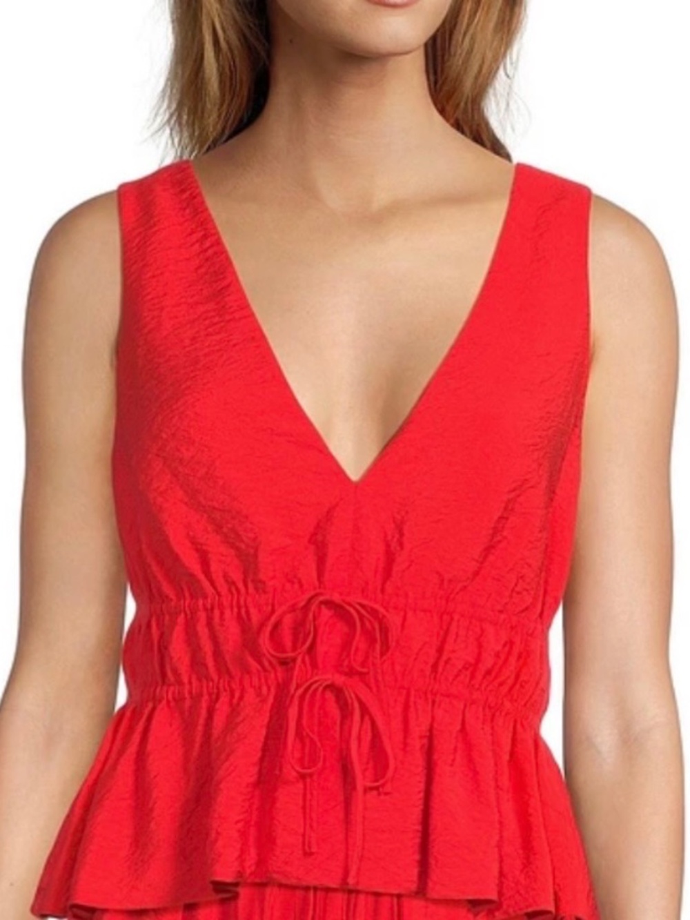 NWT CALYPSO ST BARTH TIERED RUNCHED TOP size medium